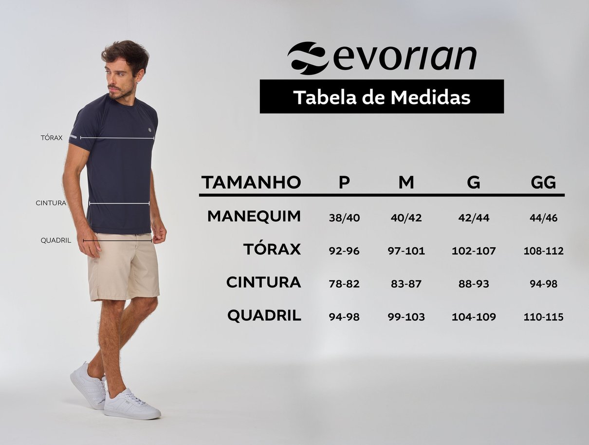 Tabela de medidas masculina copiar